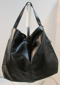 Donna Karan Polyurethane Large Black Tote