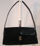 Furla Vintage Gloss Purse Black Leather Made in Italy