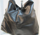 Donna Karan Polyurethane Large Black Tote