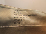 Decree Brown Faux Leather Tall Boot with Bronze Hardware