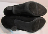 Dexflex Comfort Black Suede Faux Leather Ankle Bootie