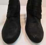 Dexflex Comfort Black Suede Faux Leather Ankle Bootie