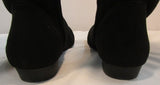 Lower East Side Black Suede Faux Leather Tall Boot