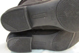 Lower East Side Black Suede Faux Leather Tall Boot