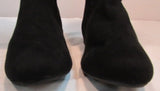 Lower East Side Black Suede Faux Leather Tall Boot