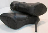 Fioni Black Faux Leather Tall Heel Boot