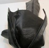 Fioni Black Faux Leather Tall Heel Boot
