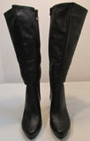 Fioni Black Faux Leather Tall Heel Boot