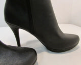 Fioni Black Faux Leather Tall Heel Boot