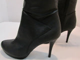 Fioni Black Faux Leather Tall Heel Boot