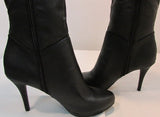Fioni Black Faux Leather Tall Heel Boot