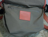 Coach Coral Red Pebble Leather Crossbody Handbag