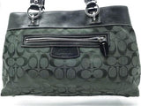 Coach Vintage Green Penelope Canvas - Leather Satchel