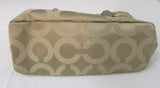 Coach Madison Op Art Signature Tote Khaki/Gold