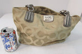Coach Madison Op Art Signature Tote Khaki/Gold