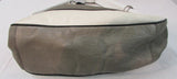 Coach Madison Leather Spectator Shoulder Bag Olive Green/Cream with Black and Gold Trim.