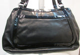 Coach Cricket Black Leather Large Shoulder Bag