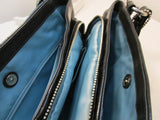 Coach Cricket Black Leather Large Shoulder Bag