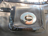 Coach Cricket Black Leather Large Shoulder Bag