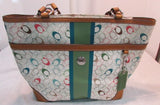 Coach Multi-Colored Signature Stripe Chelsea Purse