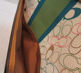 Coach Multi-Colored Signature Stripe Chelsea Purse