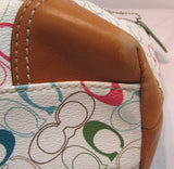 Coach Multi-Colored Signature Stripe Chelsea Purse