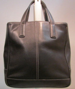 Coach Dark Brown Leather Small Tote