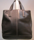 Coach Dark Brown Leather Small Tote