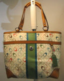 Coach Multi-Colored Signature Stripe Chelsea Purse