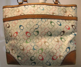 Coach Multi-Colored Signature Stripe Chelsea Purse