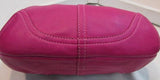 Coach Fuchsia Leather Hobo Bag