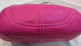 Coach Fuchsia Leather Hobo Bag