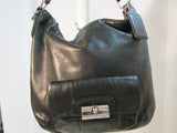Coach Kristin Black Leather Hobo Shoulder Bag