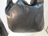 Coach Kristin Black Leather Hobo Shoulder Bag
