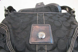 Coach Black Signature Jacquard Soho