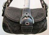 Coach Black Signature Jacquard Soho