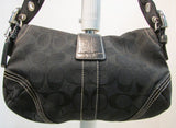 Coach Black Signature Jacquard Soho