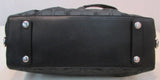 Coach Ashley Black Signature Sateen Pleated Convertible Satchel