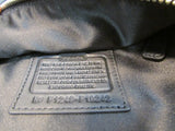 Coach Ashley Black Signature Sateen Pleated Convertible Satchel