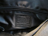 Coach Ashley Black Signature Sateen Pleated Convertible Satchel