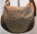 Coach Monogram Brown Canvas Hobo Bag