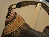 Coach Dark Brown Leather Soho Studded Hobo