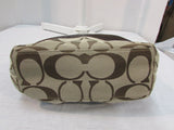 Coach Tan and Brown Signature Stripe Tote