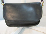 Vintage Coach Ritchie Black Leather Flap Crossbody Purse