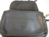 Vintage Coach Ritchie Black Leather Flap Crossbody Purse