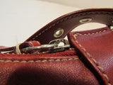 Coach Deep Red Leather Legacy Convertible Hobo Bag