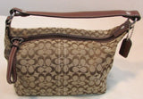 Coach Brown Signature Canvas Small Bag