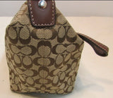 Coach Brown Signature Canvas Small Bag
