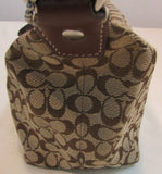 Coach Brown Signature Canvas Small Bag