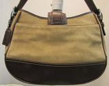Coach Hampton Camel Suede Shoulder Bag